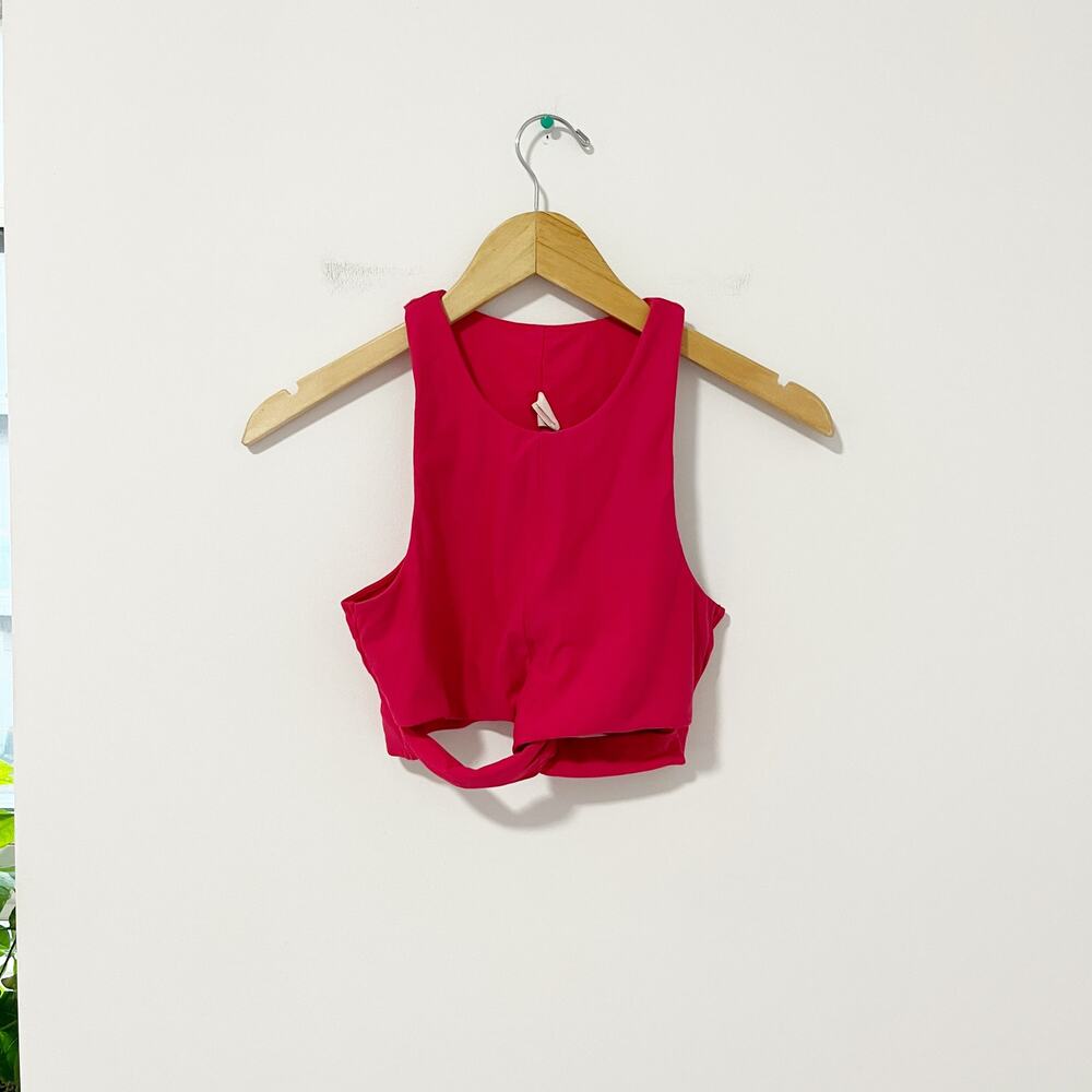 Spiritual Gangster Pink Twist Sports Bra Size Small